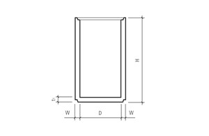 Betonrohr mit Boden unbewehrt D 125 cm