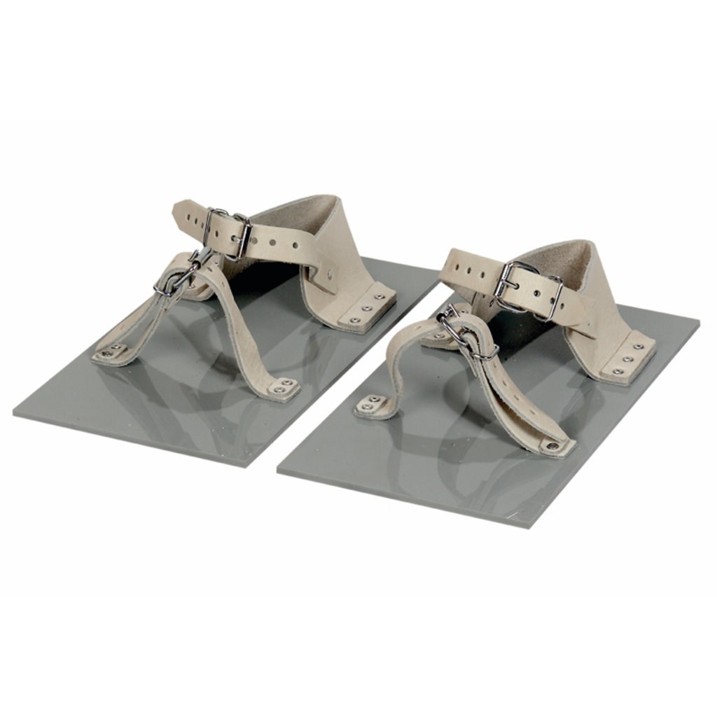 Bodenlegerschuhe 370/210 mm mit Lederüberzug