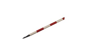 Jalon 200 cm rot/weiss aus Stahl