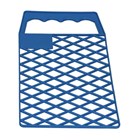 Abstreifgitter Kunststoff blau 12  cm