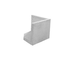 ROZTEC Winkelplatten Eckelemente Typ Midi bewehrt grau glatt gefast