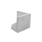 ROZTEC Winkelplatten Eckelement Typ Mini bewehrt grau glatt gefast