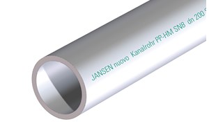 JANOlen nuovo PP-HM Kanalrohre SN 8 gemufft mit Dichtung 6 m