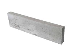 Tiefbord-Steine grau oben einseitg gefast