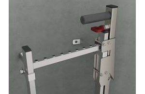 Osa Teleskop Einstiegshalterung einholmig Länge 1000 mm Edelstahl V2A