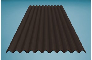 Guttanit Bitumenwellplatte braun Format 200 x 106 cm