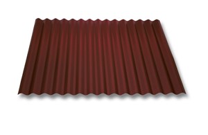 Wellblech Stahl Sinusprofil S18 braun RAL 8011