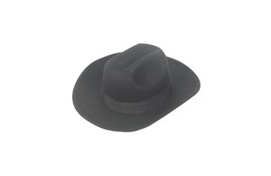 Hut schwarz aus Filz